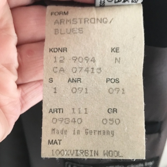 Hugo Boss x Cerruti 1881 Men’s Blazer Tuxedo Double breast Wool Black 50R - Picture 9 of 13